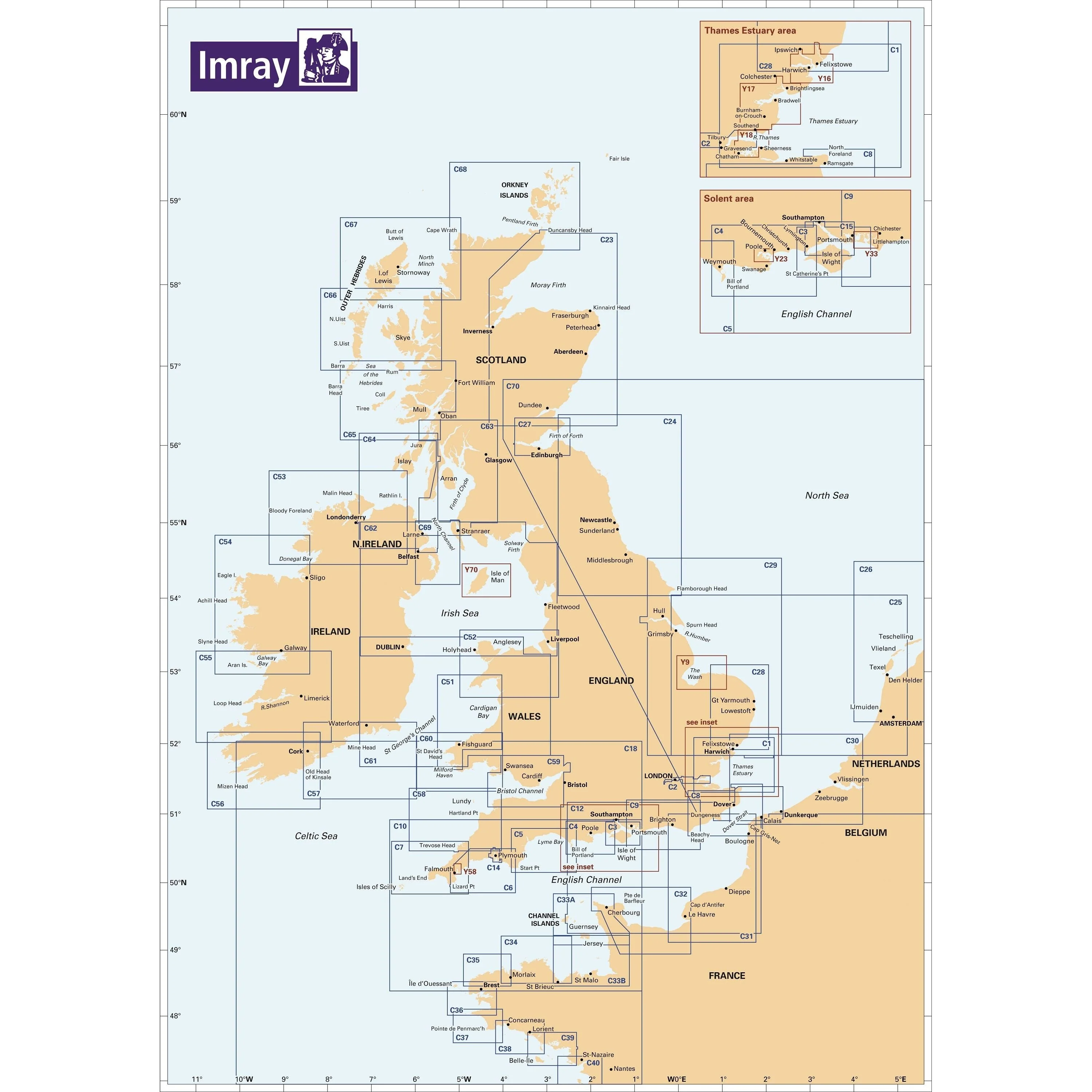 Imray Chart C38: Anse de Bénodet to Presqu'île de Quiberon - Image 3